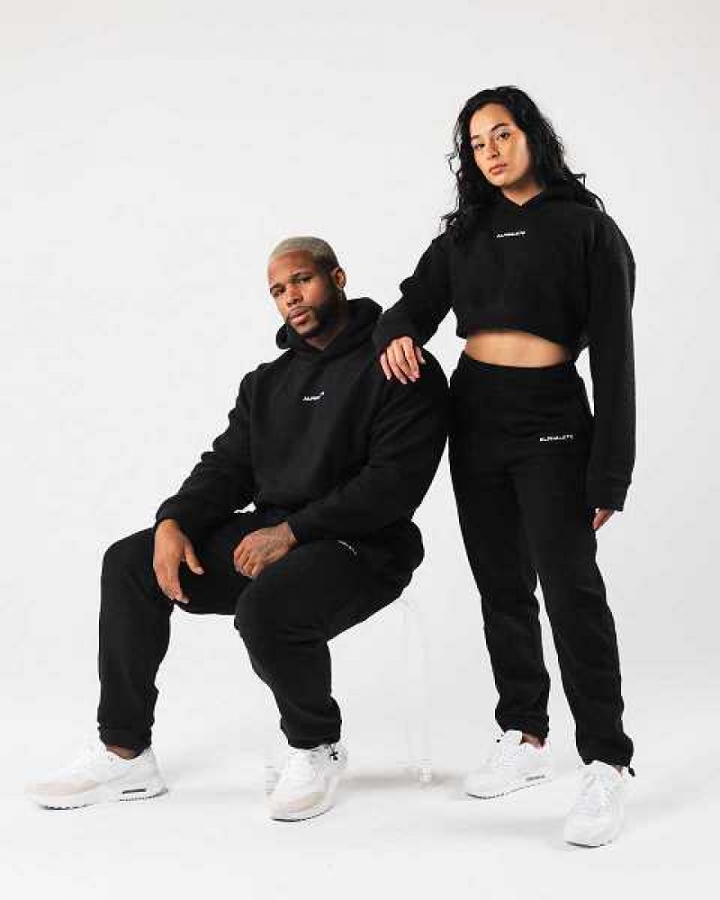 Unisex Kalhoty Jogger Alphalete King Černé | CZ-026879