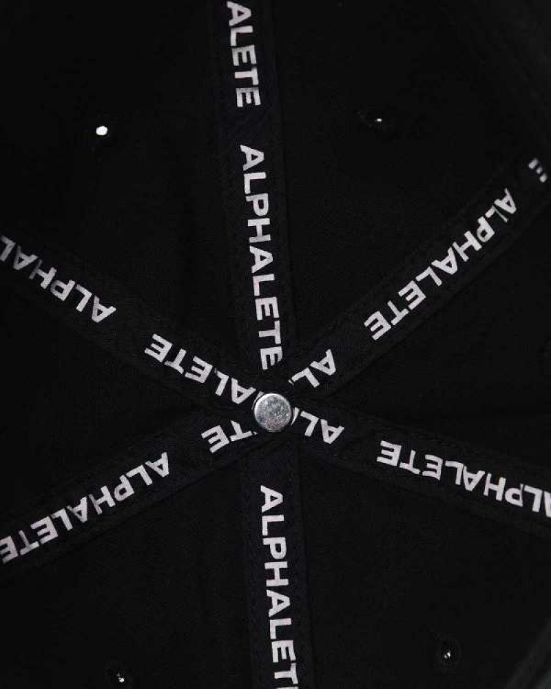 Unisex Klobouk Alphalete Varsity Černé Stříbrné Bílé | CZ-874125