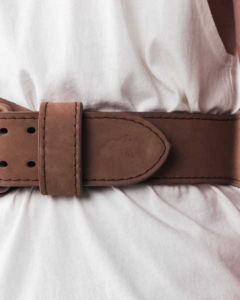 Unisex Pásek Alphalete Core Weightlifting Hnědé | CZ-543612